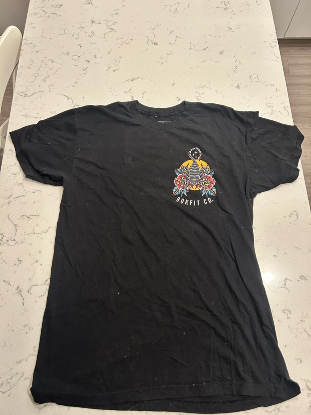 Rokfit Co. Black Graphic Short-Sleeve Tee
